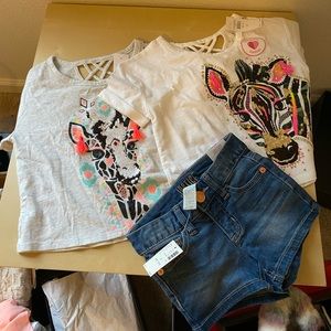 Girls Justice Shirts and Shorts